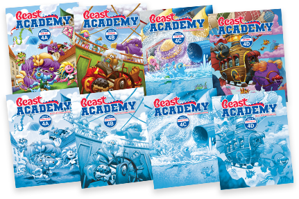 Beast Academy Books Level 4 full set